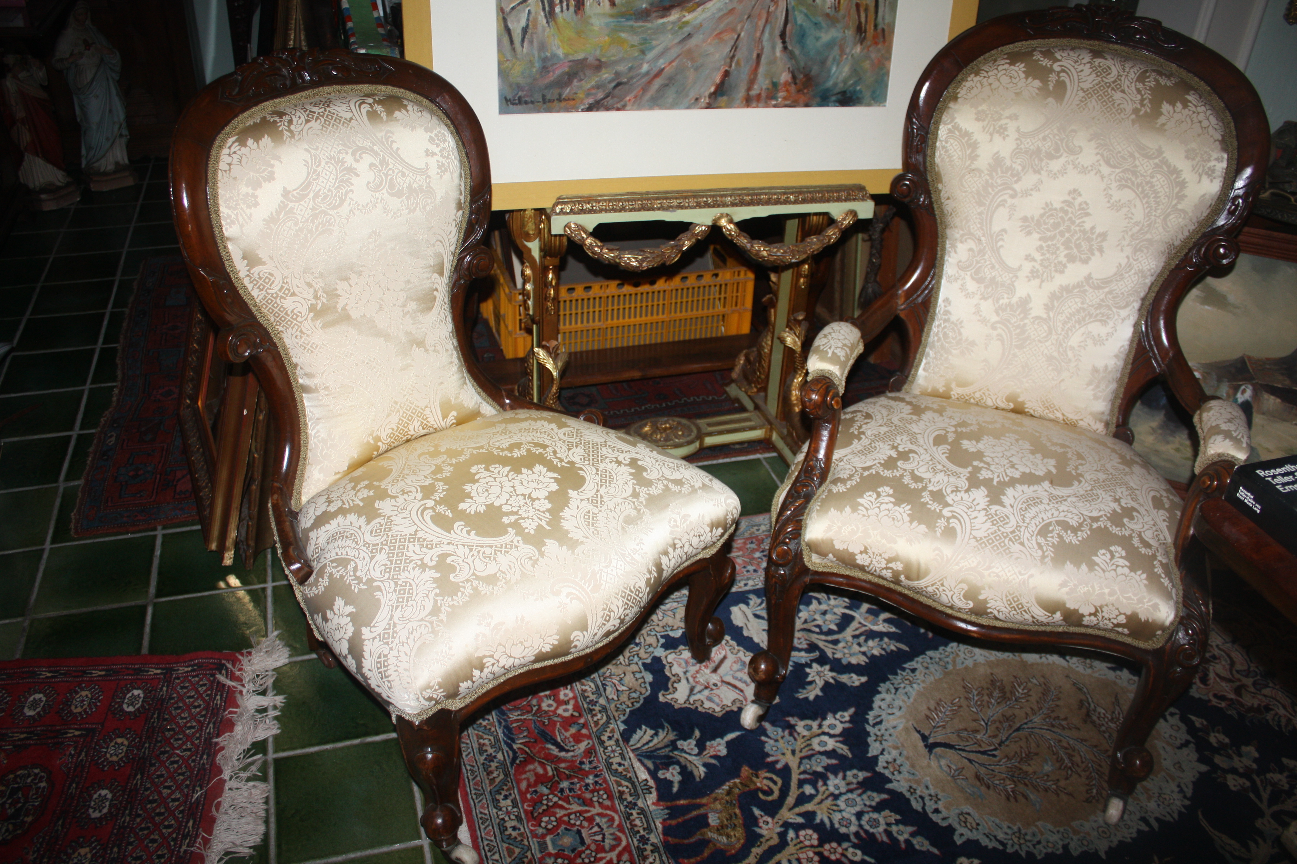 A Pair of Louis Philippe armchairs